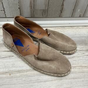 Verbenas Espadrilles Flats Carmen Suede Shoe Khaki Beige Brown Slip On Summer 40